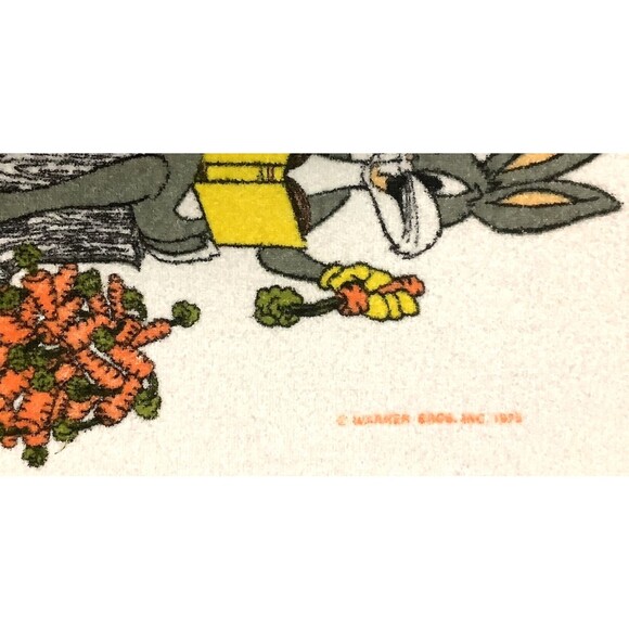 VTG Bugs Bunny Elmer Fudd Looney Toons Terry Cloth Bath / Kitchen Towel Cannon - Picture 3 of 6